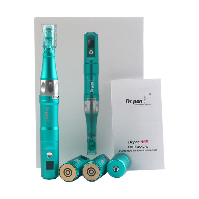 Dr. Pen A6S Smart Microneedling Pen - Includes 10 Replacement Cartridges for Effective Skin Treatment