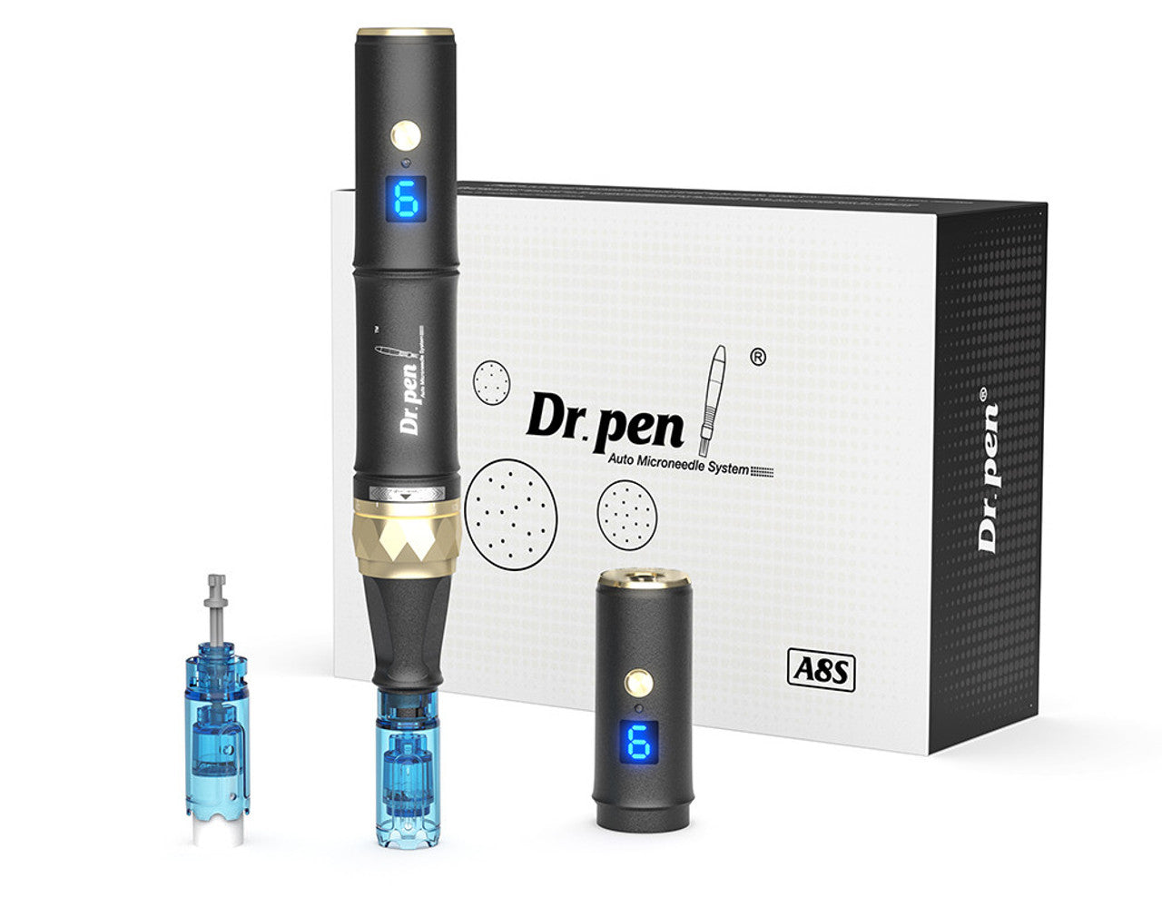 Dr. Pen A8S Ultima Pro Microneedling Pen - Includes 10 Replacement Cartridges for Optimal Skin Rejuvenation