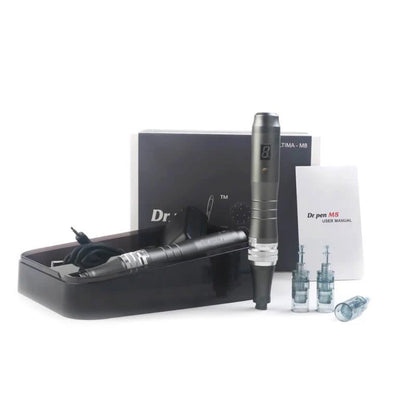 Dr. Pen M8 Wireless Microneedling Pen Kit - Includes 15 Pcs Cartridges for Professional Skin Rejuvenation and Enhanced Treatment Results
